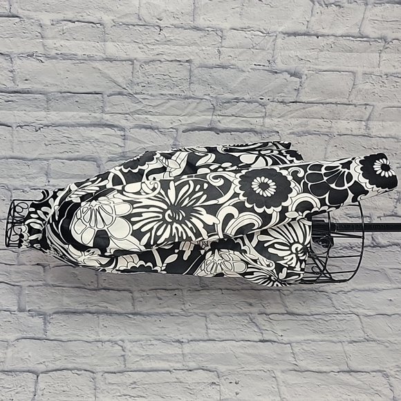 SANDRA‎ DARREN Black and White Large Beaded Floral Short Jacket 4P - Picture 5 of 7